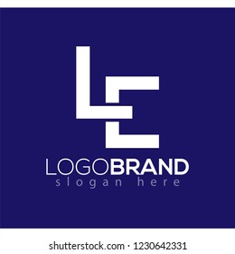 LE initial letter logo vector element. initial letter logo template