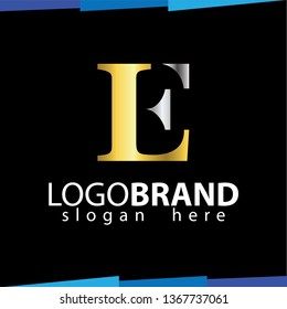 LE Initial Letter Logo Vector Template