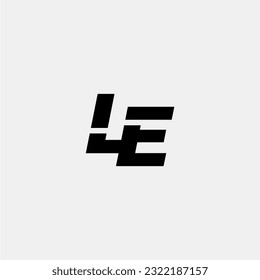 LE initial letter monogram logo