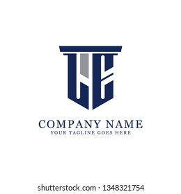 LE initial letter Vector, for accounting and finance company logo design