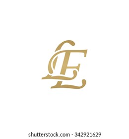 LE initial monogram logo