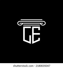 LE letter logo creative design with vector graphic