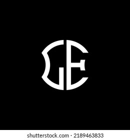 LE letter logo creative design with vector graphic, Abc simple and modern logo design.