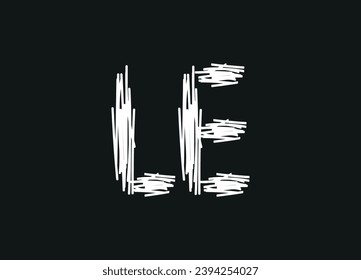 LE letter logo desigen and initial logo desigen