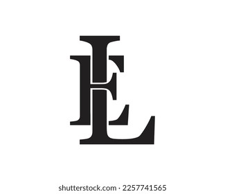 LE letter logo design element