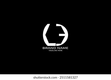 LE letter logo design on black background. LE creative initials letter logo concept. LE unique design.