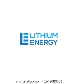 LE Letter Logo - LE Letter with Energy Logo Template