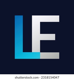 Vorlagendesign für LE-Buchstaben-Logos
