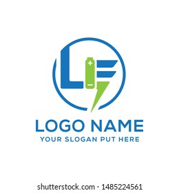 LE Letter logo vector design template
