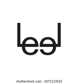 le letter vector logo
