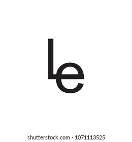 le letter vector logo