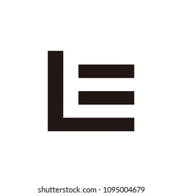 le letter vector logo