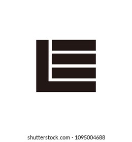 le letter vector logo