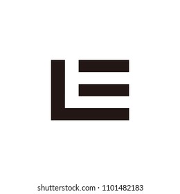 le letter vector logo