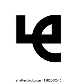 le letter vector logo