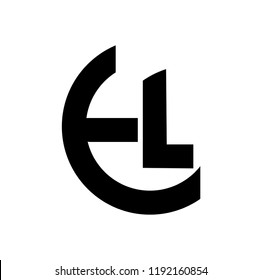 le letter vector logo. el letter vector logo