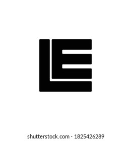 LE Letter vector logo. L LETTER LOGO. E letter logo. Modern design. Vector illustration