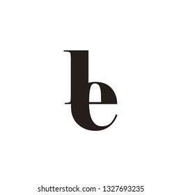 le letter vector logo. te letter vector logo