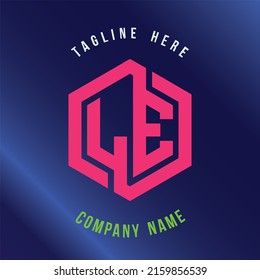 LE lettering logo is simple, easy to understand and authoritative
