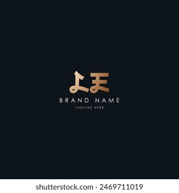 LE letters vector logo design