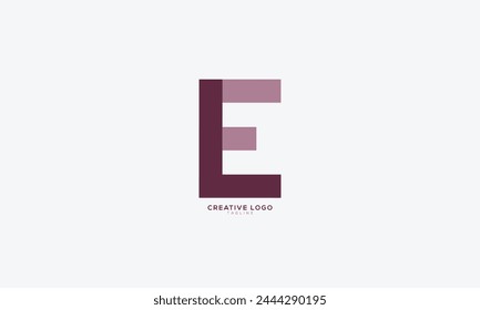 LE LF Abstract initial monogram letter alphabet logo design