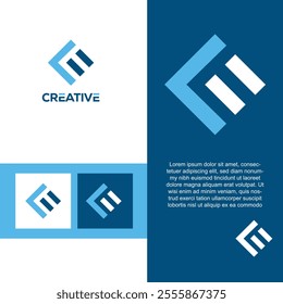 LE Logo design idea - creative letter logo with initial le,el for a business or company