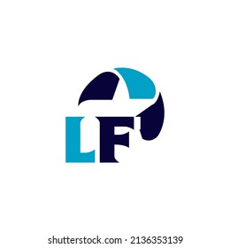 LE logo design. LF Professional letter logo design.