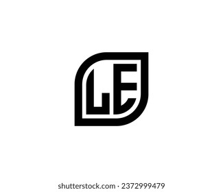 LE Logo design vector template