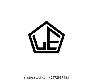 LE Logo design vector template
