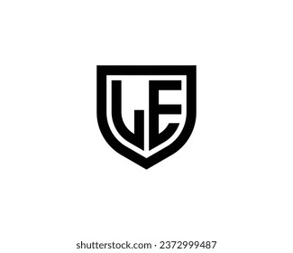 LE Logo design vector template