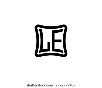 LE Logo design vector template