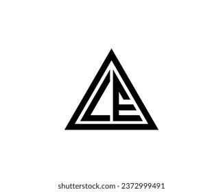 LE Logo design vector template