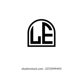 LE Logo design vector template