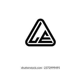 LE Logo design vector template