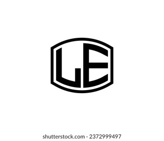 LE Logo design vector template