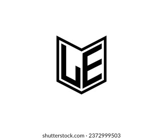 LE Logo design vector template