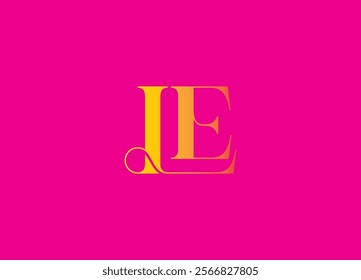 LE logo desing and monogram logo
