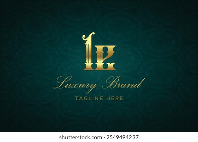 LE LUXURY LETTER LOGO DESIGN. It is a luxury letter monogram logo, this logo is made by combining two letters