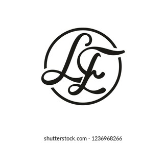 LE monograph initial logo