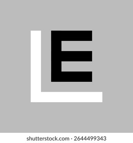 LE SQUARE LETTER VECTOR LOGO