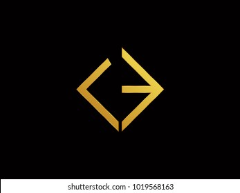 LE square shape Gold color logo