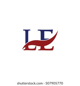 LE Swoosh Logo Vector