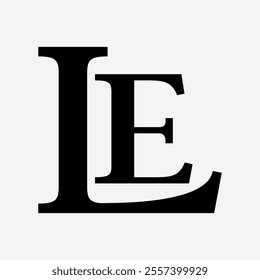 le symbol initial letter design