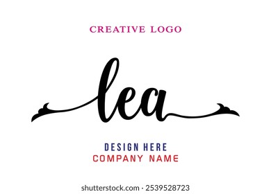 LEA  lettering logo is simple, easy to understand and authoritative
