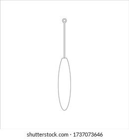 lead accessory for angling. illustration for web and mobile design.