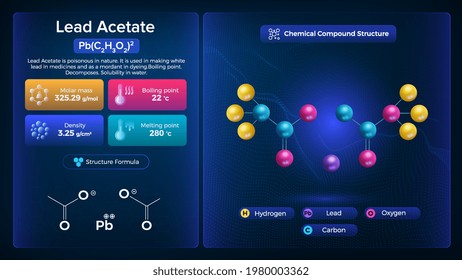 Lead Acetate Properties and Chemical Compound Structure