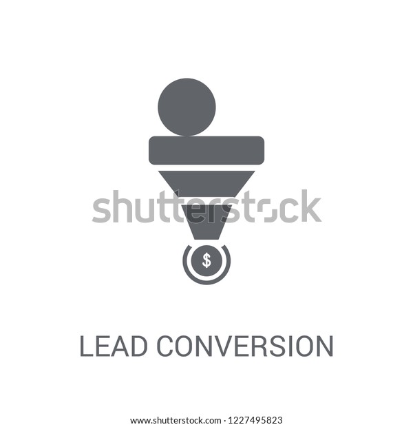 Lead Conversion Icon Trendy Lead Conversion Stock Vector (Royalty Free ...
