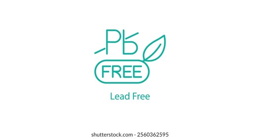 Lead Free Symbol – Safe and Non-Toxic Vector Emblem