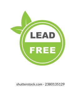 Lead free, vector, icon, sign.