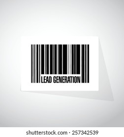 lead generation barcode illustration design over a white background